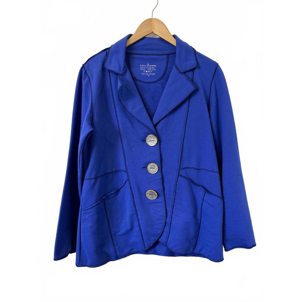 Neon Buddha Royal Blue Knit Jacket Medium